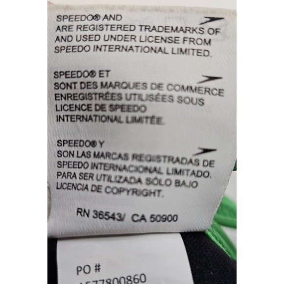 Speedo Endurance+ Womens Size 30 (4) Green Black One Piece Bathing Swimsuit - Picture 10 of 13